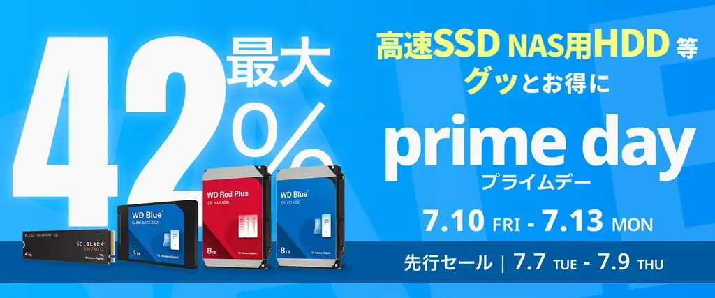 SANDISK・WD プライムデー