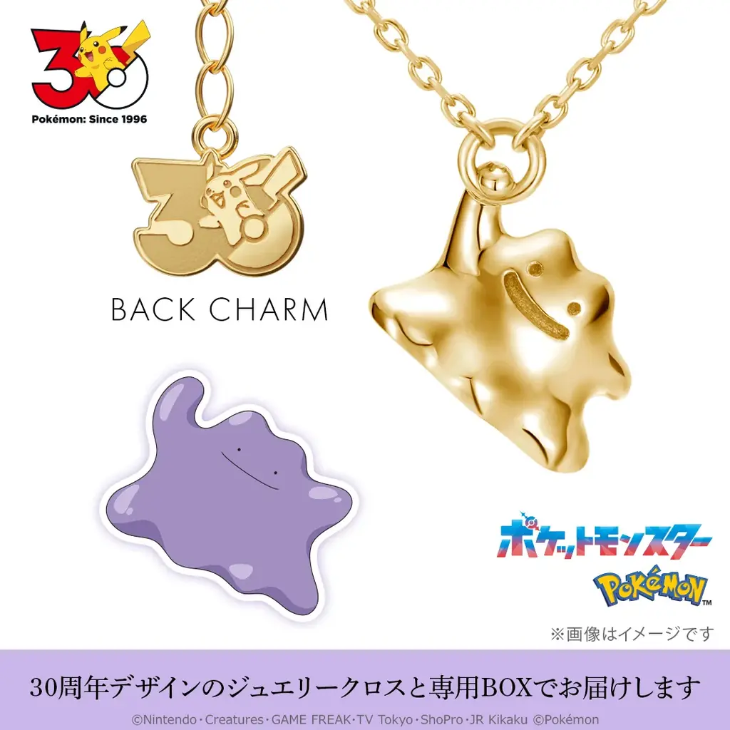 【ポケットモンスター】30周年モデル ネックレス。30周年ロゴを刻印した特別なデザイン。8月14日（金）まで予約受付 画像 17