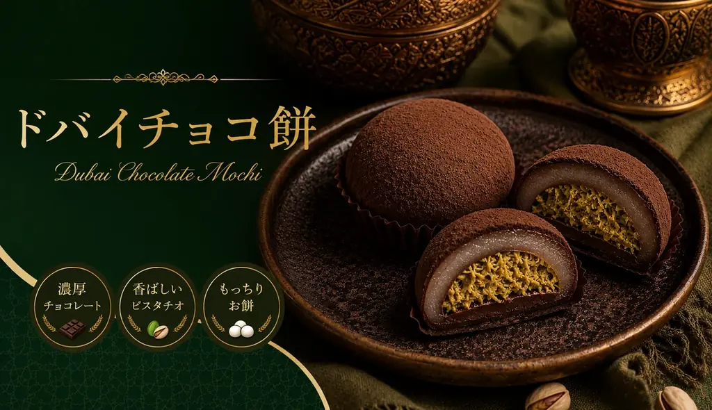 7/15発売 ドバイチョコ餅：パリ×もち×サクの新食感