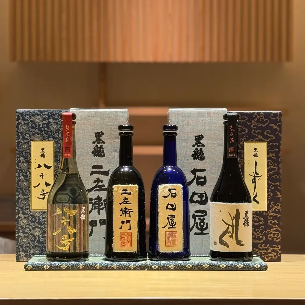 五反田・鮨あさひで黒龍5種を飲み比べ