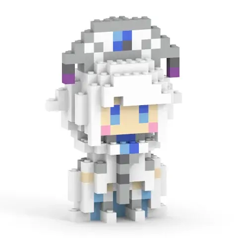 シリーズ12周年を迎える本格3DアクションRPG『白猫プロジェクト NEW WOLRD’S』がミタクルブロックで立体化！主人公・アイリス・キャトラたちが、手のひらサイズの“組み立てフィギュア”に！ 画像 11