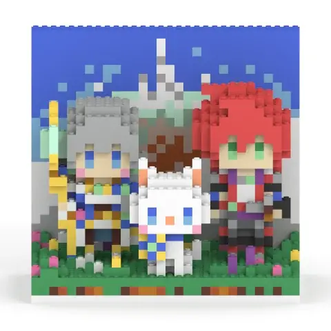 シリーズ12周年を迎える本格3DアクションRPG『白猫プロジェクト NEW WOLRD’S』がミタクルブロックで立体化！主人公・アイリス・キャトラたちが、手のひらサイズの“組み立てフィギュア”に！ 画像 13