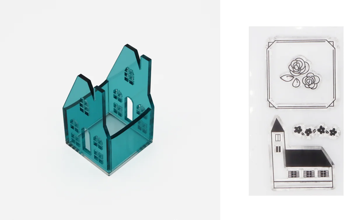 机の上を小さな“街並み”にできる！クリアスタンプ専用フレーム「街並みスタンプフレーム」8月下旬に新発売 画像 5
