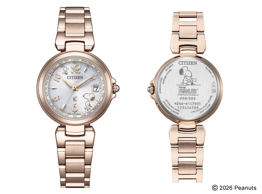 CITIZEN xC初のスヌーピーモデル、8月5日一般販売開始