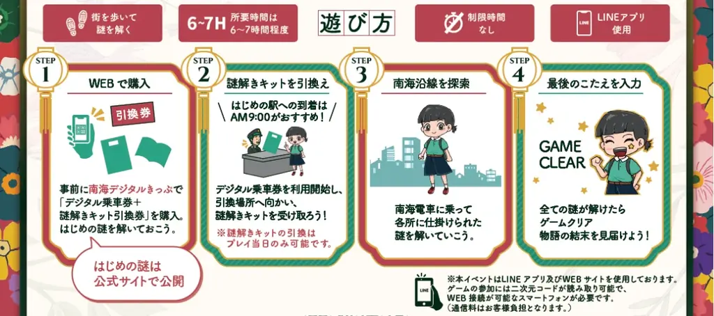 南海電車で巡るリアル謎解きゲーム「南海旅なぞTRAIN２０２６ ～謎解きは旅の途中で～」を７月１７日(金)から開催します 画像 2