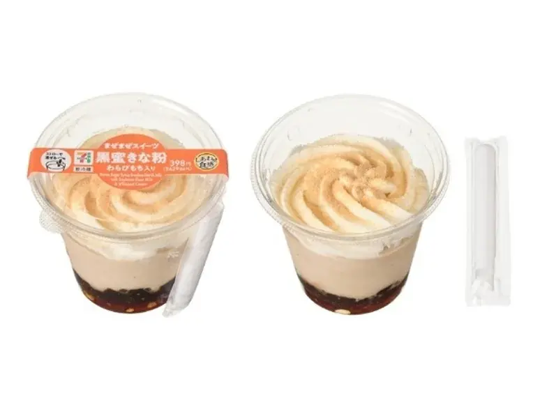 混ぜて楽しむ「まぜまぜスイーツ 黒蜜きなこ わらびもち入り」が新発売！焙煎きな粉の香ばしさが引き立つ、ひんやり和スイーツ 画像 2