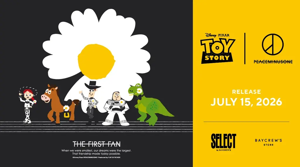 7月15日(水)より発売する第一弾ラインナップを公開！TOY STORY | PEACEMINUSONE 「THE FIRST FAN」 RELEASE！ 画像 1