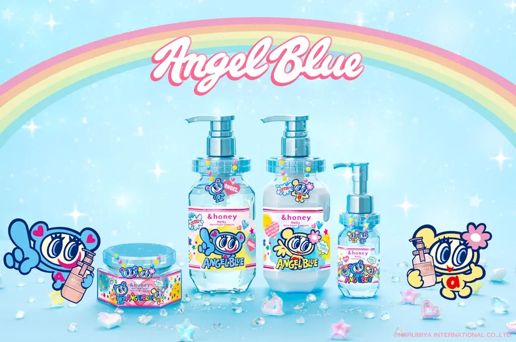 7/22発売｜＆honey×ANGEL BLUE限定コラボ、平成ポップ香るヘアケア