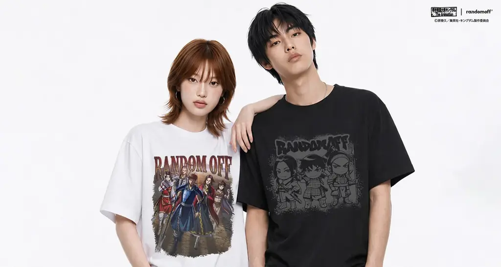 アニメ「キングダム」・韓国人気ブランド 「RANDOMOFF」との公式コラボ商品を日本限定発売！ 画像 1