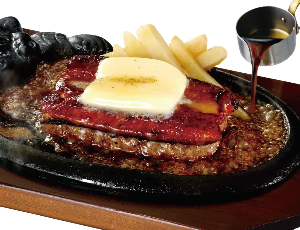 【ブロンコビリー】夏を乗り切る、新たなパワーチャージメニュー爆誕！　「炭焼き うながんこハンバーグ～背徳バターのせ～」が期間限定で新登場！ 画像 2