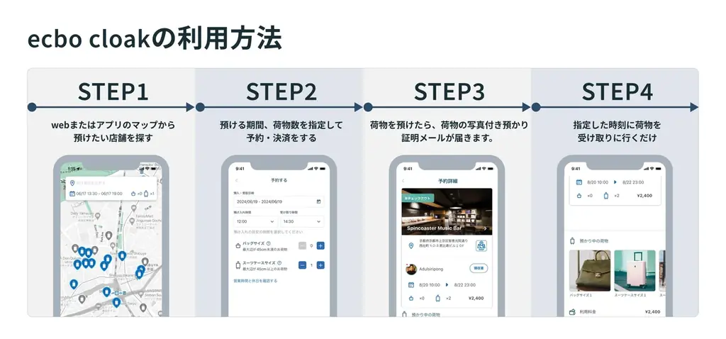 「ecbo cloak」導入のセブン‐イレブン店舗が1,000店舗を突破！全国42の都道府県にて荷物預かりサービスが利用可能に 画像 3
