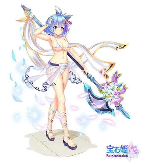 DMM GAMESによる3D放置RPG『宝石姫Reincarnation』新宝石姫アイアゲート(明星)＆蒼斧ホリデー・サファイア＆蒼斧バカンス・サファイア登場！ 画像 3