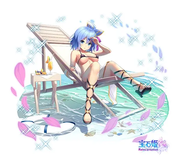 DMM GAMESによる3D放置RPG『宝石姫Reincarnation』新宝石姫アイアゲート(明星)＆蒼斧ホリデー・サファイア＆蒼斧バカンス・サファイア登場！ 画像 4