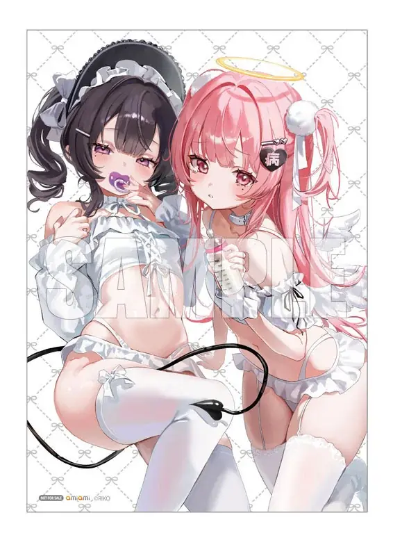 人気イラストレーター「RIKO」氏が描く“天使と悪魔”のコンビ「紫乃＆愛夢」がフィギュアで登場。 画像 3