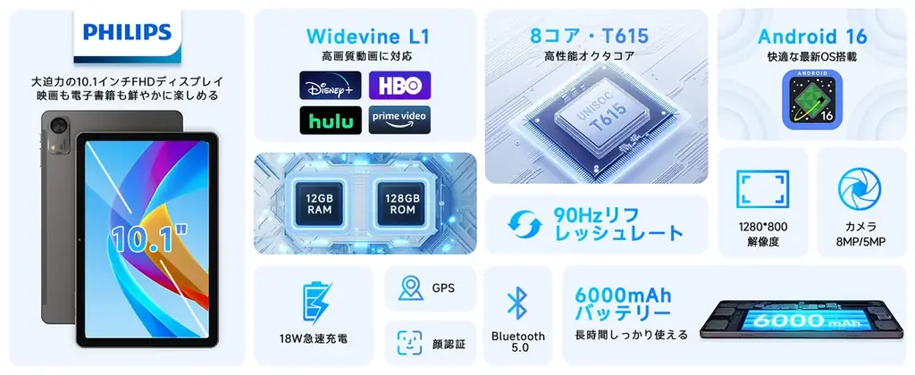【フィリップス・タブレット】最新Android 16搭載モデルが当たる！公式X（旧Twitter）アカウントを開設。開設記念プレゼントキャンペーンを開始 画像 4
