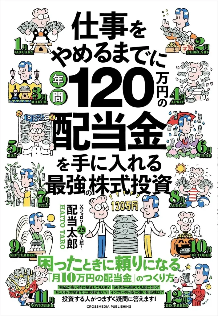 【発売即重版！】シリーズ累計20万部突破・配当太郎氏の最新刊『仕事をやめるまでに年間120万円の配当金を手に入れる最強の株式投資』大好評につき発売即重版決定！ 画像 3