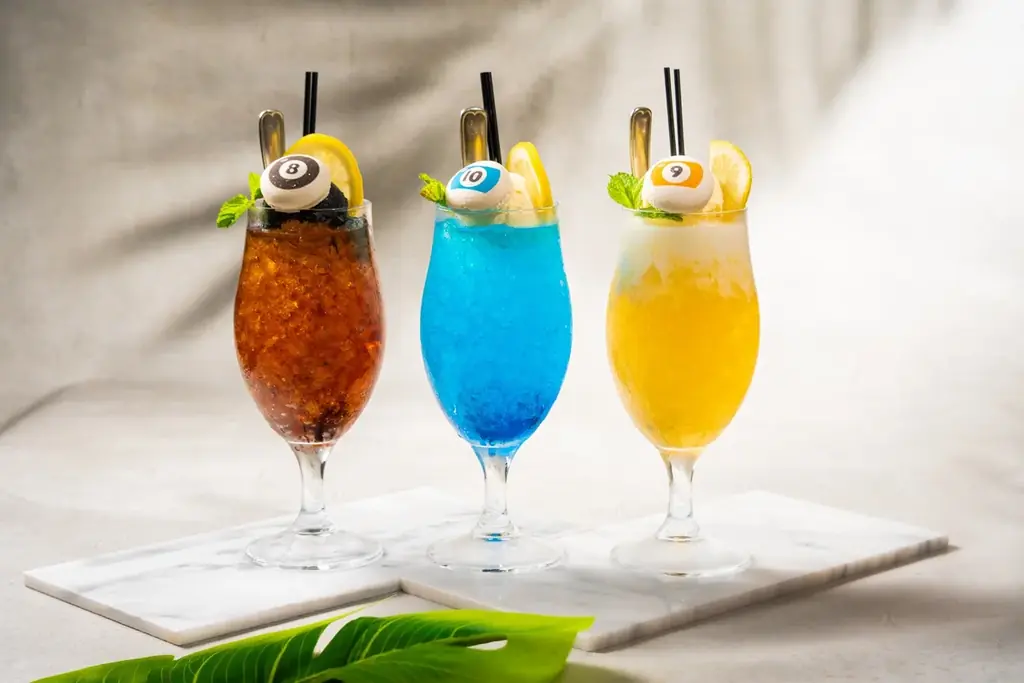 【バグース】この夏、“飲むビリヤード”が誕生⁉ 8・9・10ボールをモチーフにしたオリジナルドリンク3種を7月19日から販売 画像 2
