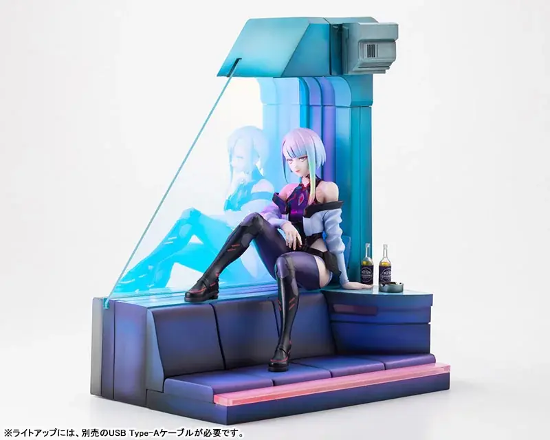 アニメ『サイバーパンク：エッジランナーズ』より、「ルーシー」のフィギュアがライトアップ仕様のジオラマとともに登場。あみあみにて予約受付中。 画像 10