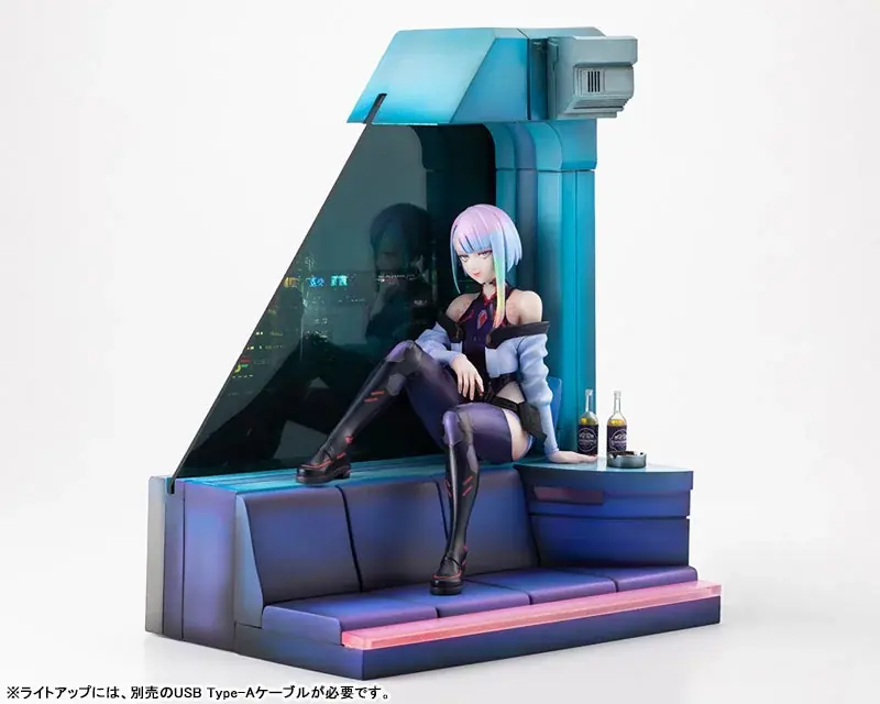 アニメ『サイバーパンク：エッジランナーズ』より、「ルーシー」のフィギュアがライトアップ仕様のジオラマとともに登場。あみあみにて予約受付中。 画像 11