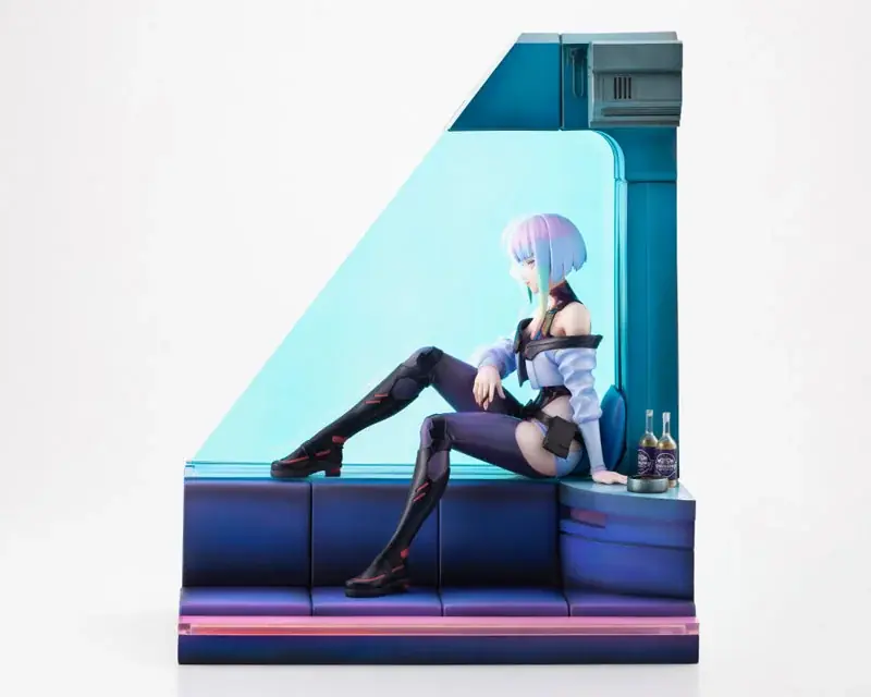 アニメ『サイバーパンク：エッジランナーズ』より、「ルーシー」のフィギュアがライトアップ仕様のジオラマとともに登場。あみあみにて予約受付中。 画像 12