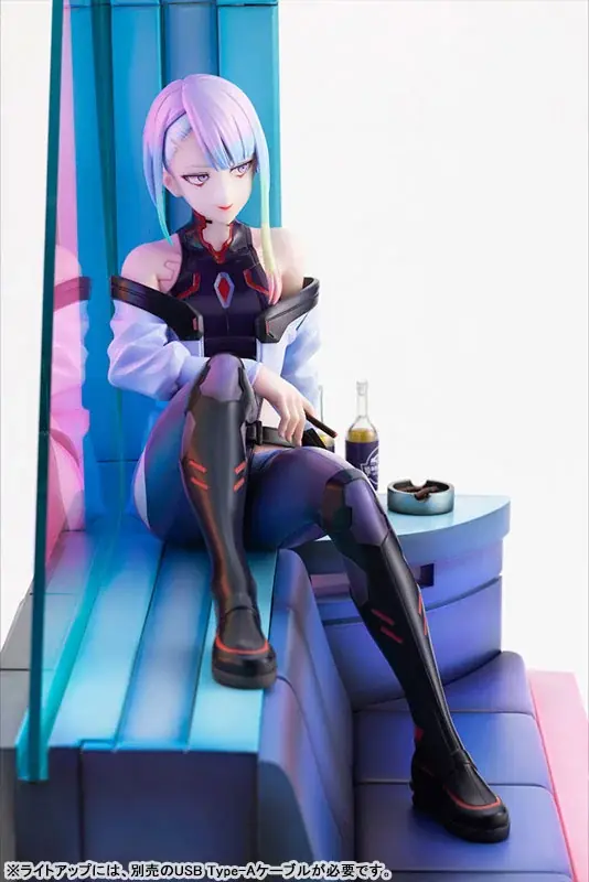 アニメ『サイバーパンク：エッジランナーズ』より、「ルーシー」のフィギュアがライトアップ仕様のジオラマとともに登場。あみあみにて予約受付中。 画像 15