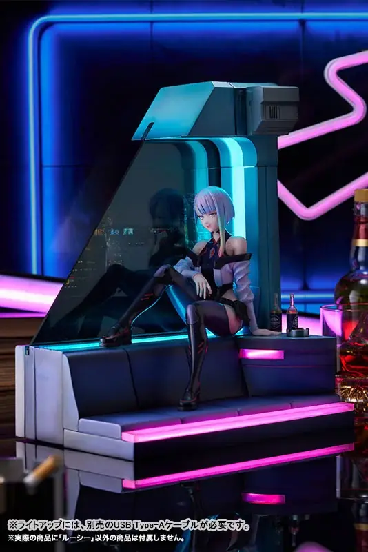 アニメ『サイバーパンク：エッジランナーズ』より、「ルーシー」のフィギュアがライトアップ仕様のジオラマとともに登場。あみあみにて予約受付中。 画像 19