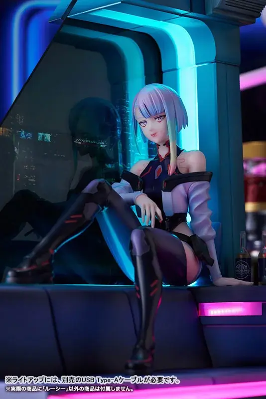 アニメ『サイバーパンク：エッジランナーズ』より、「ルーシー」のフィギュアがライトアップ仕様のジオラマとともに登場。あみあみにて予約受付中。 画像 20