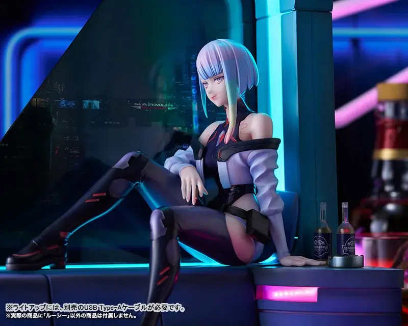アニメ『サイバーパンク：エッジランナーズ』より、「ルーシー」のフィギュアがライトアップ仕様のジオラマとともに登場。あみあみにて予約受付中。 画像 21