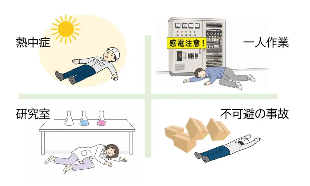 転倒検知AIを強化し、熱中症対策や一人作業の安全管理をサポートする。施行された改正労働安全衛生規則への対応を目指す 画像 2