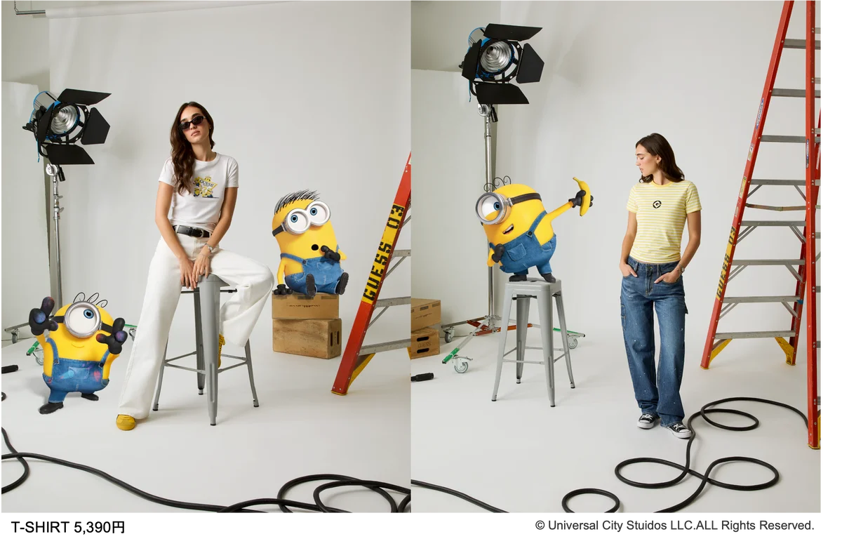 GUESS JEANS、Illumination及びUniversal Products & Experiencesとコラボレーション。映画『ミニオンズ＆モンスターズ』着想のカプセルコレクションを発表 画像 2