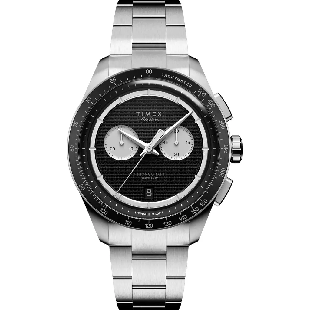 TIMEX史上最高峰のデザイン哲学を体現する「TIMEX ATELIER（タイメックス アトリエ）」から、初のクロノグラフが登場。チタンケースとスイス製ムーブメントを搭載した、ブランドの本気時計。 画像 19