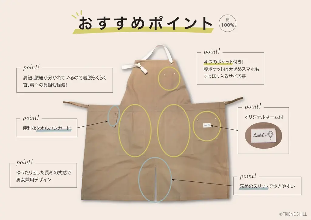 SNS総フォロワー数49.2万人！料理家「ふじたかな」コラボエプロン『カナスタンド』が7/17より待望の先行販売スタート！ 画像 2