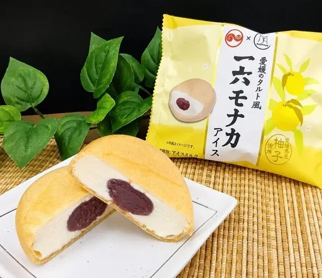 一六モナカアイス発売　柚子と白餡の和風アイス