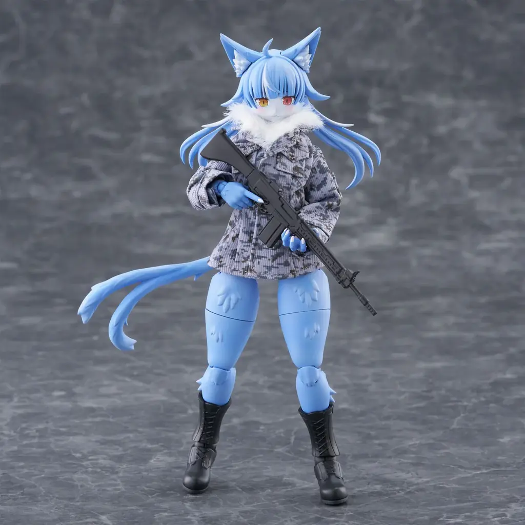 【本日14時予約開始】静岡ホビーショーで大バズりのミリけもキャラ『おまねこ』が、アオシマ「けもプラ」シリーズで待望のプラモデル化決定！ 画像 14