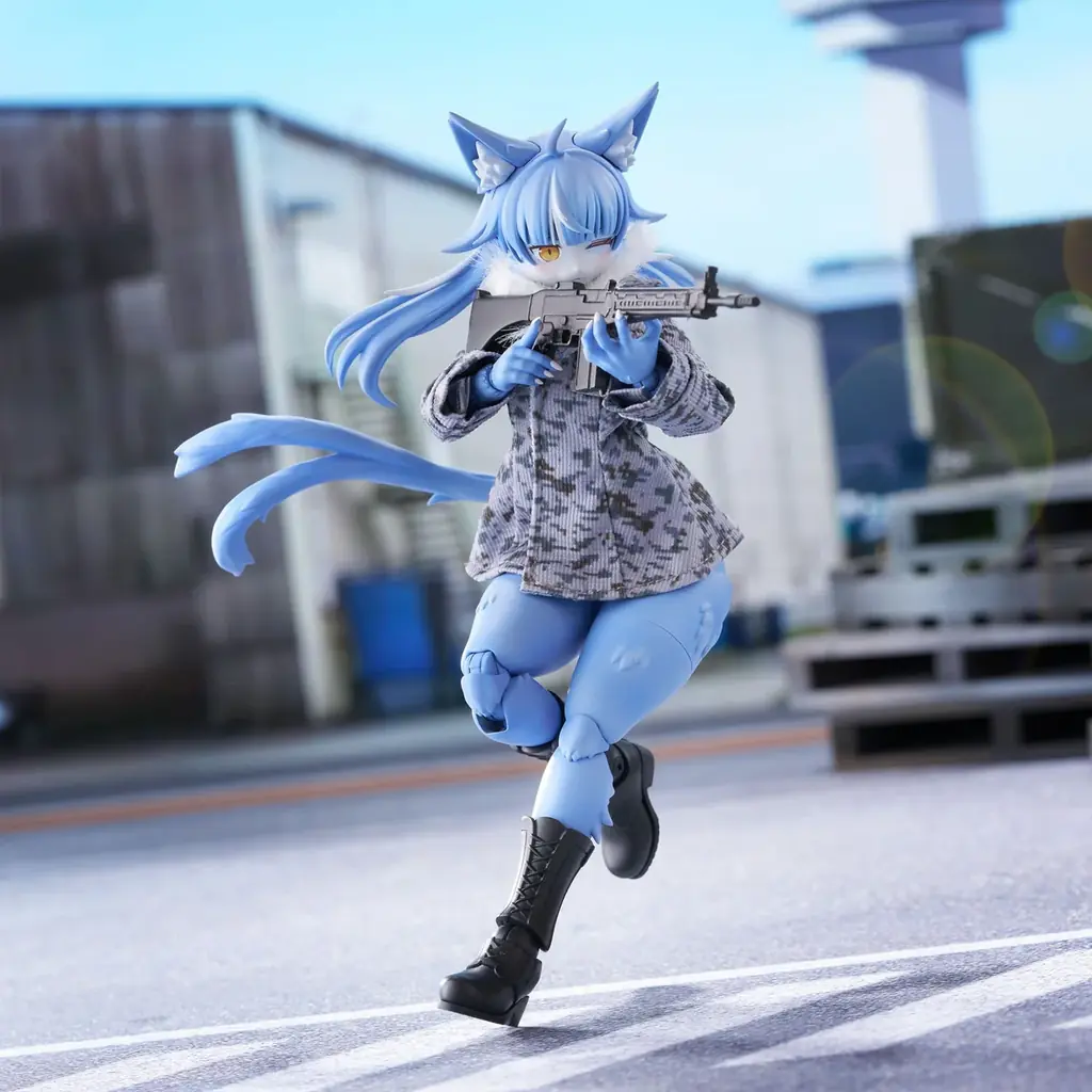 【本日14時予約開始】静岡ホビーショーで大バズりのミリけもキャラ『おまねこ』が、アオシマ「けもプラ」シリーズで待望のプラモデル化決定！ 画像 20
