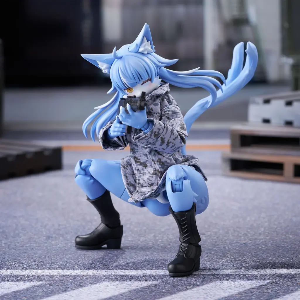 【本日14時予約開始】静岡ホビーショーで大バズりのミリけもキャラ『おまねこ』が、アオシマ「けもプラ」シリーズで待望のプラモデル化決定！ 画像 23