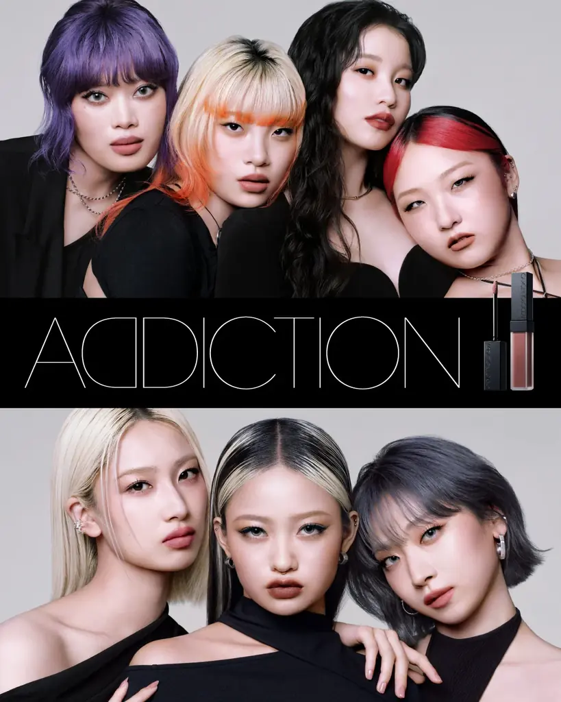 ADDICTION新マットリップのアンバサダーに7人組ガールズグループ「HANA」を起用 画像 2