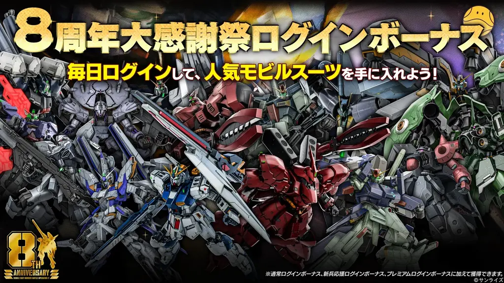 PlayStation®5/PlayStation®4『機動戦士ガンダム　バトルオペレーション２』「8周年大感謝祭」開催中！「V2アサルトバスターガンダム」が参戦！ 画像 6