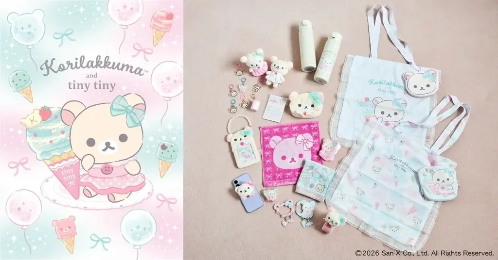「tiny tiny」が大人気キャラクター「コリラックマ」と初コラボ！日常を“かわいい”でいっぱいに満たしてくれる全15型のアイテムが登場 画像 1