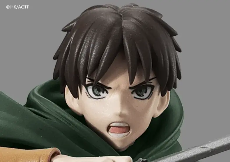 「TVアニメ『進撃の巨人』フィギュアコレクション」巨人へ立ち向かう調査兵団の４人がハイディテールフィギュアとなって集結！ 画像 7