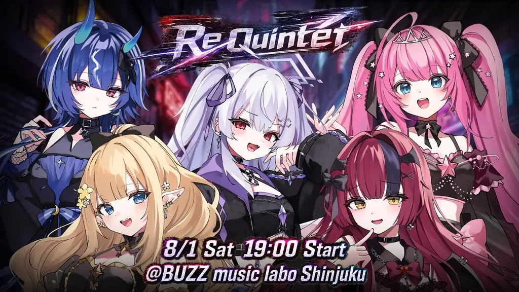 8/1新宿で5人体制再始動、クインテが新曲初披露