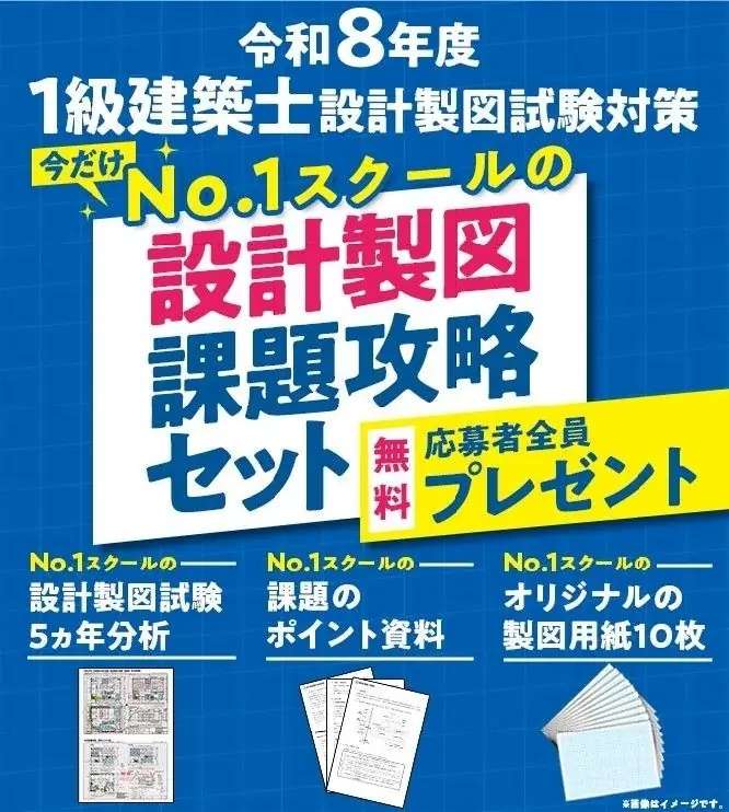 【令和8年度 1級建築士 学科試験】 無料「即日採点サービス」本日19時15分頃より採点結果配信！明日7/27（月）9時までのサービス利用者全員に500円分の電子チケット進呈【総合資格学院】 画像 4