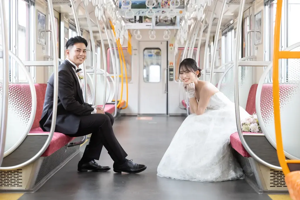 「シェラトン都ホテル大阪」×「近畿日本鉄道株式会社」普段入ることのできない「車庫」を舞台にしたフォトウエディングプラン販売 画像 4