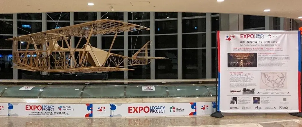 「大阪・関西万博」イタリアパビリオン1920年にローマから飛来した「アンサルド SVA9型機」復元機の展示 画像 5
