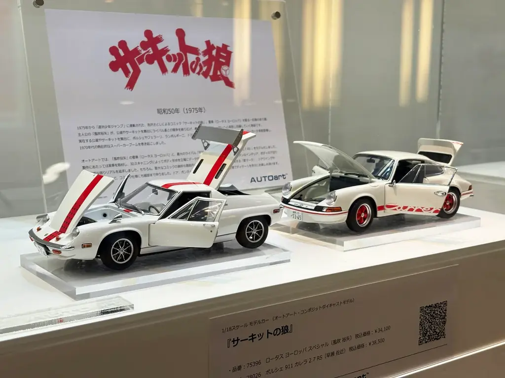 東京駅地下の ”AUTOart ショーケース” に劇中車の精密モデルが期間限定で集結！　「007」「サーキットの狼」「西部警察」「バリバリ伝説」「湾岸ミッドナイト」「頭文字D」 画像 5