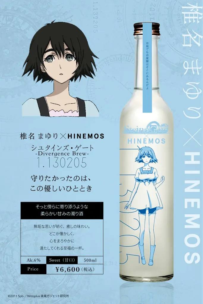 「シュタインズ・ゲート」× 時間に寄り添う日本酒「HINEMOS」のコラボ商品が登場！ 画像 11