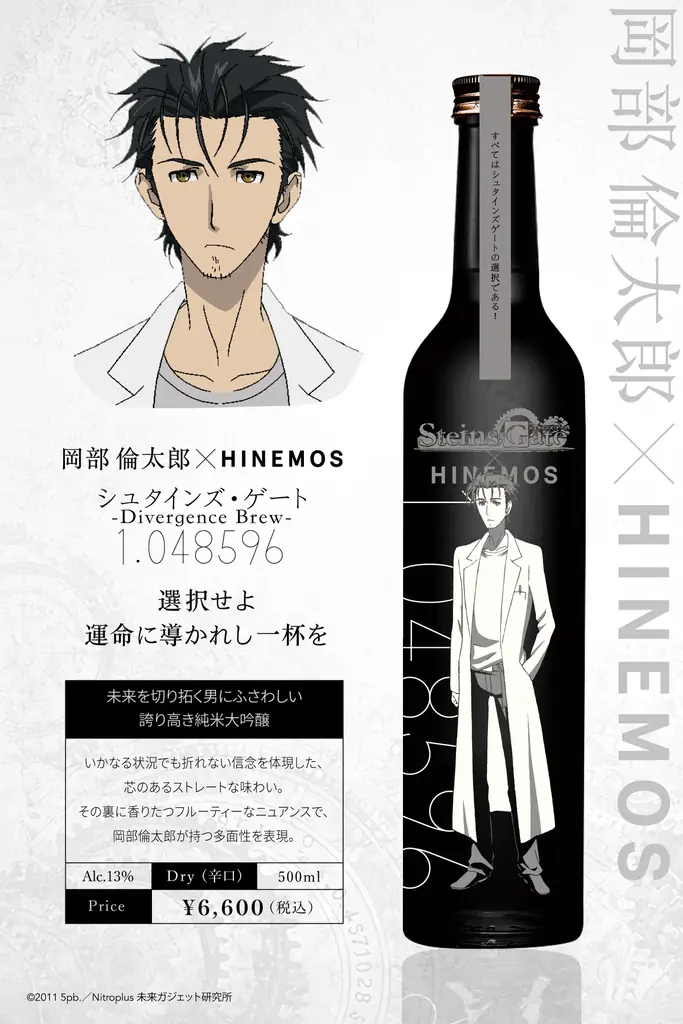 「シュタインズ・ゲート」× 時間に寄り添う日本酒「HINEMOS」のコラボ商品が登場！ 画像 9