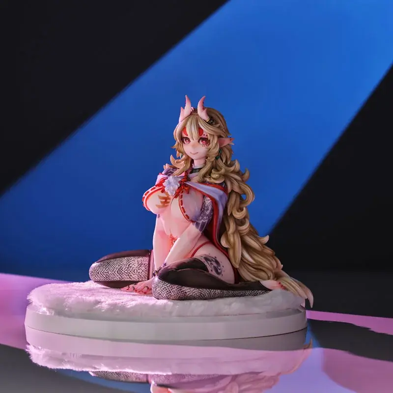人気イラストレーターHONNE氏の「狂犬レディ」より、イベント限定販売ガレージキット『麒麟』がフィギュアで登場。 画像 19