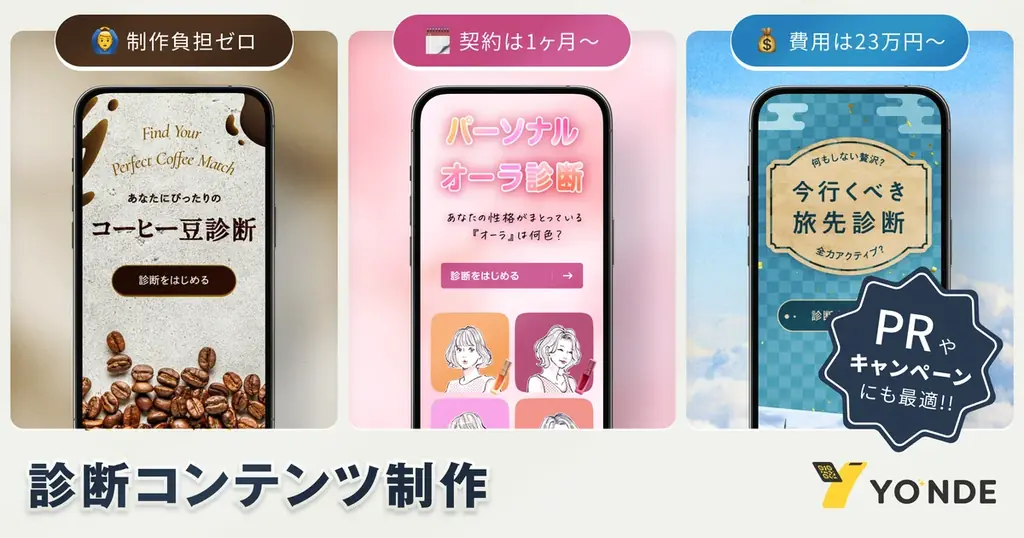 「おみくじ・占い・脳トレ」などの体験型コンテンツ制作に対応　診断コンテンツ制作サービスの対応範囲を拡大 画像 5