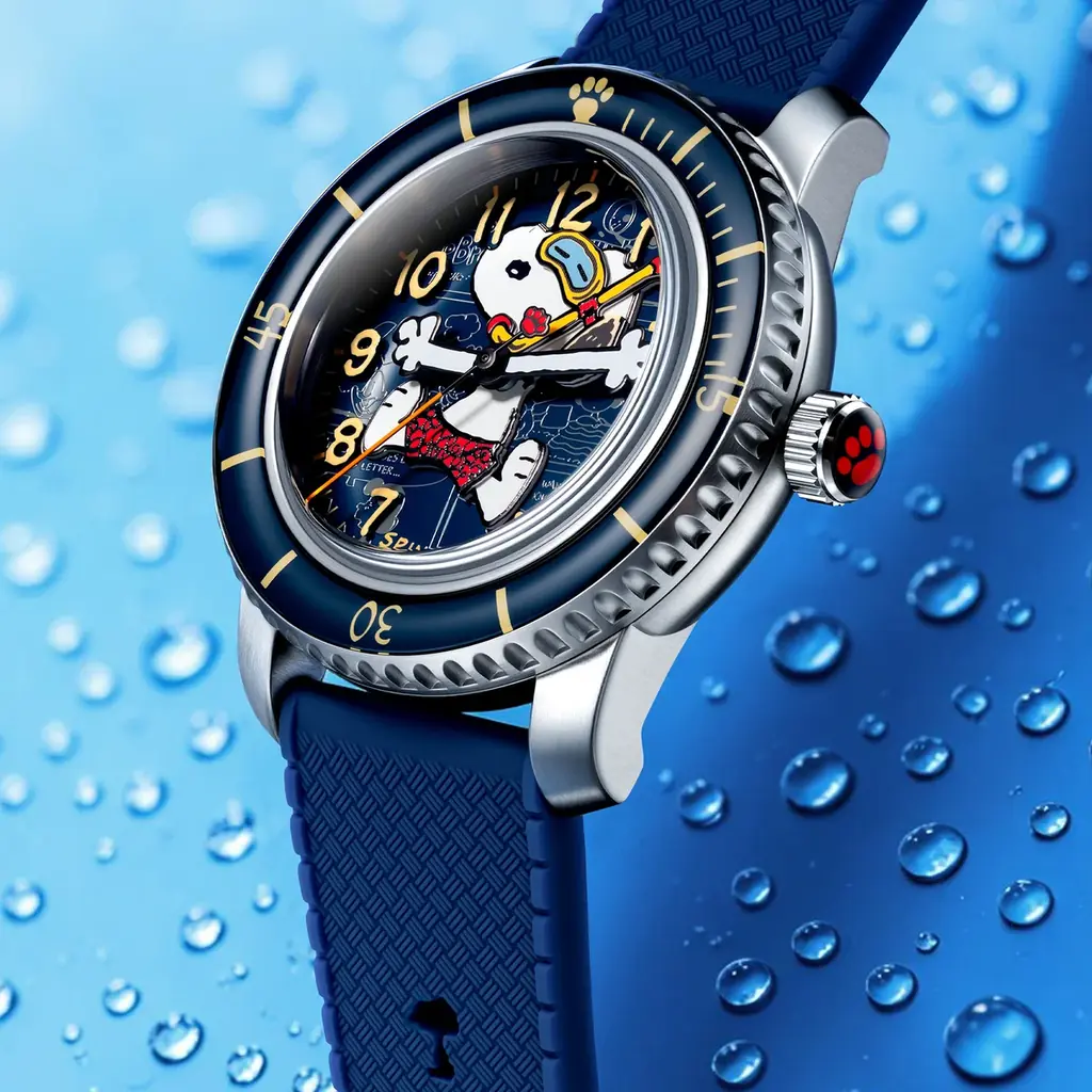 SPINNAKER、初のPEANUTSコラボレーション。スヌーピーの本格ダイバーズウォッチ「PEANUTS SNOOPY　SEASIDE SNORKEL LIMITED EDITION」が登場 画像 2